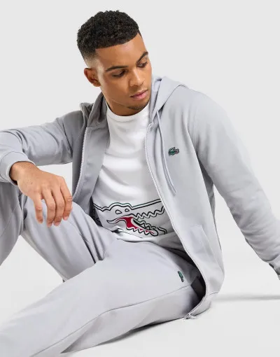 Lacoste Majica s kapuljačom Double Knit Full-Zip