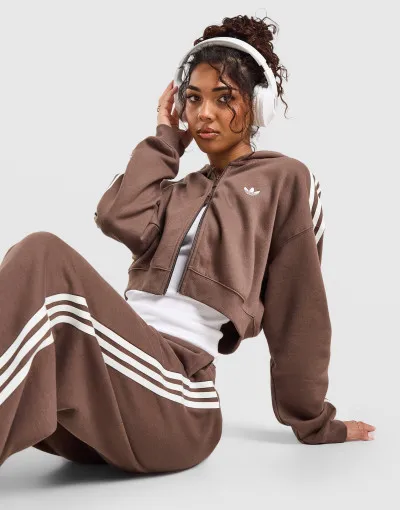 adidas  Majica dugih rukava 3S CROPPED HOOD 