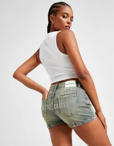 Juicy Couture Kratke hlače DMNT LGO DNM SHT